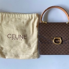 取引終了>【CELINE】 ガンチーニ ダブルフラップ マカダム柄