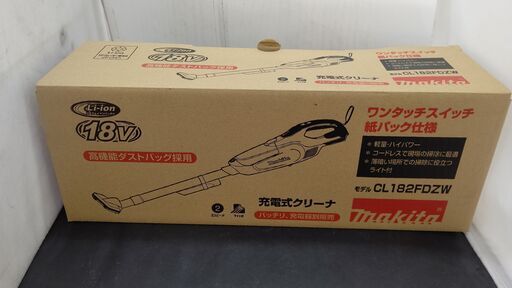 マキタ　ＣＬ１８２ＦＤＺＷ　充電式クリーナー