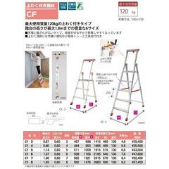 超特価！モノタロウ46900円が何と本日だけ1万円！引取早い方優先！ピカコーポレーション 上わく付き踏台 CF-7 最大使用質量：120kg 段数：7 超特価！モノタロウ46900円が何と本日だけ1万円！引取早い方優先！
