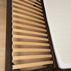 無印　木製ベッド　美品マットレス付き　シングル