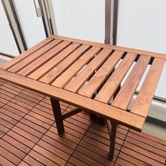 IKEA バルコニー木製テーブル エップラロー