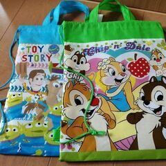 【お取引中】Disney  ナップサックにもなるトートバッグ