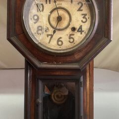 日本時計株式会社　掛け時計　レトロ　アンティーク　ジャンク品