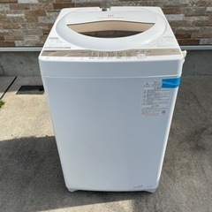 TOSHIBA 2021年式洗濯機 5㌔ 保証書付き