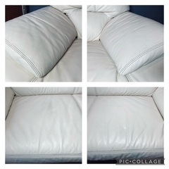 ☑️ジモ売約済　イタリア輸入30万一流本革pasquali2〜3人掛けソファースタジオ撮影使用