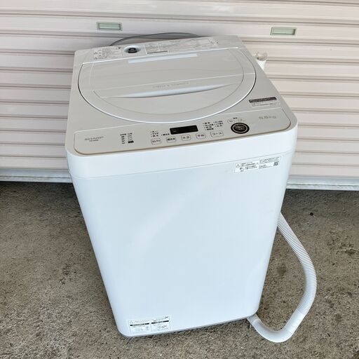 2021年 SHARP ES-GE5E-W 全自動電気洗濯機 5.5Kg