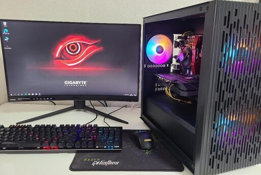 ゲーミングPC セット★第9世代Core i5★GTX1660搭載★モニター144Hz③