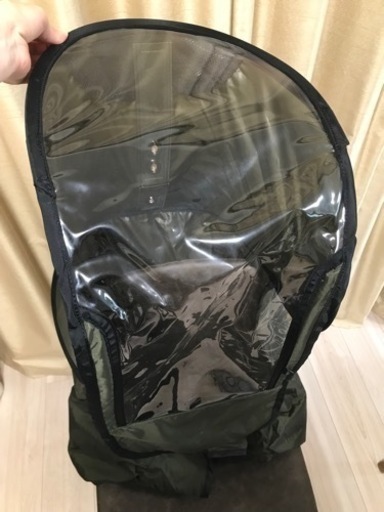 norokka 前乗せレインカバー　前カゴありタイプ　カーキ