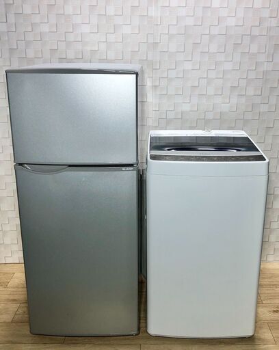 SHARP冷蔵庫とハイアール洗濯機のシンプル家電セット/大阪兵庫