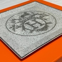 新品 エルメス スクエアプレート シルバー