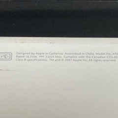 APPLE MAC book model No:a1181 (インテルMAC 13インチ)中古、起動確認