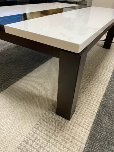 こたつ　テーブル　1200×800 白＆茶色