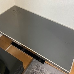 【ネット決済】テーブル　1200×600  黒　シルバー