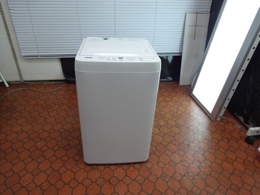 ID 015241　洗濯機　ヤマダ　5K　キズ有　２０２１年製　YWM-T50H1