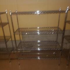 ステンレス製商品棚3台