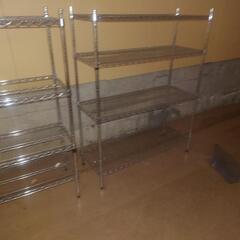 ステンレス製商品棚3台