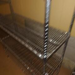 ステンレス製商品棚3台