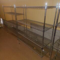 ステンレス製商品棚3台