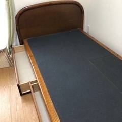 シングルベッドとマットレスのセット　引き取りの方限定