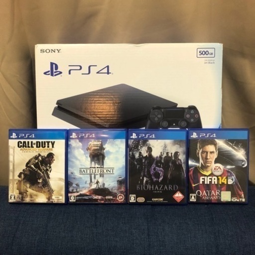 PS4 一式！\u0026カセット4本セット！すぐ遊べます！(値下げしました！)