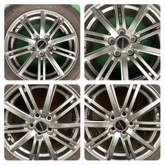 溝あり　2019年タイヤ　BALMINUM バルミナ 15インチ PCD100/5H　プリウス等 195/65R15　ホイール4本セット　ガリ傷なし