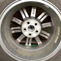 溝あり　2019年タイヤ　BALMINUM バルミナ 15インチ PCD100/5H　プリウス等 195/65R15　ホイール4本セット　ガリ傷なし