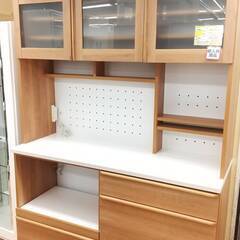大川家具?三幸ジャパン 三面レンジボード キッチンボード 食器棚 140幅