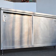 ヤ取終了11/14】≪zy431≫美品 業務用 ステンレス キャビネット/戸棚 作業