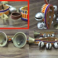 珍品 熊よけ鈴 馬鈴 玄関ベル ドアベル アウトドア ハンドベル ペア