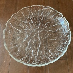 ガラスプレート 平皿 丸形 大皿 和洋折衷 清涼感 夏