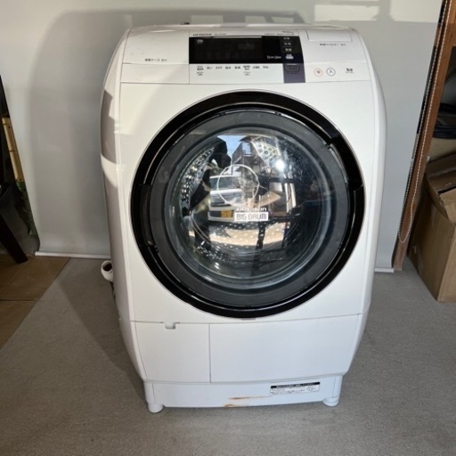 日立電気洗濯乾燥機 2014年製 ドラム BD-V5700L 取付送料込 風アイロン