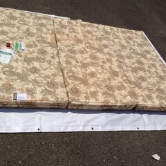 ★5428★東京西川　整圧敷布団　ダブルサイズ　体圧分散　健康マットレス　三つ折　寝具　ベッドマット