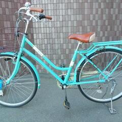 未使用品 26インチ 自転車 シティサイクル カゴ付き No.348○ ※現金