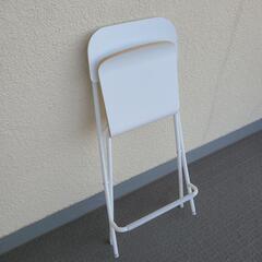 【ほぼ新品！】椅子　白　IKEA　折り畳み式　
