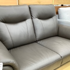 ニトリ　2人掛けソファー　レザー　NALTA ブラウン
