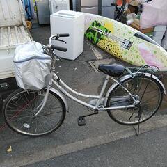 【ネット決済・配送可】24インチ自転車 シルバー