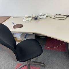 事務所用品テーブルと椅子2セット