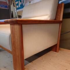 値下げしました！【愛品倶楽部柏店】カリモク　本革肘掛椅子　ＺＵ48ＦＯ