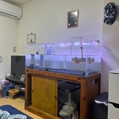 1200アクリルオーバーフロー水槽 1200×600×450アクリルオーバーフロー水槽