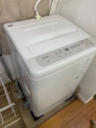 【美品】全自動洗濯機 2021年製 5kg Panasonic NA-F50B14 縦型 一人暮らし