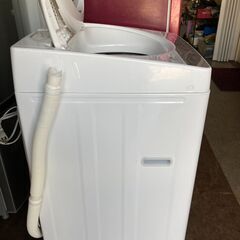 ☆中古￥11,000！【会員価格￥8,800】TOSHIBA　5.0kg洗濯機　家電　2018年製　AW-5G6型　【BE080】