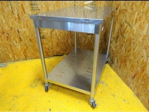 682-04) タニコー キャスター付き 作業台 W900D600H850 調理台 業務用