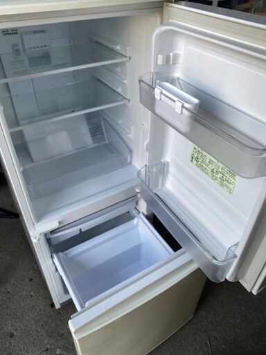 W1204 シャープ 137L 2ドア冷蔵庫 2013年 - 冷蔵庫 