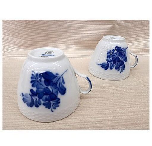 廃盤【2客セット ロイヤルコペンハーゲン ブルーフラワー プレイン