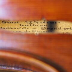 【選定分類：I- ⑧ モダン・マスターメード・仏蘭西】Violin By Paul Didier1954●修復・セッティング・調整未済but最近まで現役使用●試奏可