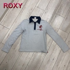 【ROXY】M  長袖ポロシャツ　ボーダー