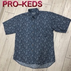 【PRO–KEDS】プロケッズ　2L  ブルー柄シャツ