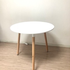 ダイニング丸テーブル　白　カフェテーブル　北欧風