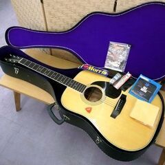 Morris アコースティックギター W-25 付属品多数 未開封弦あり