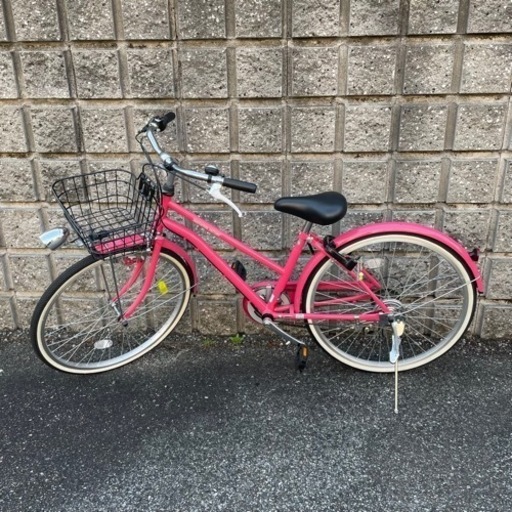 子ども用　自転車　24インチ　美品　ピンク